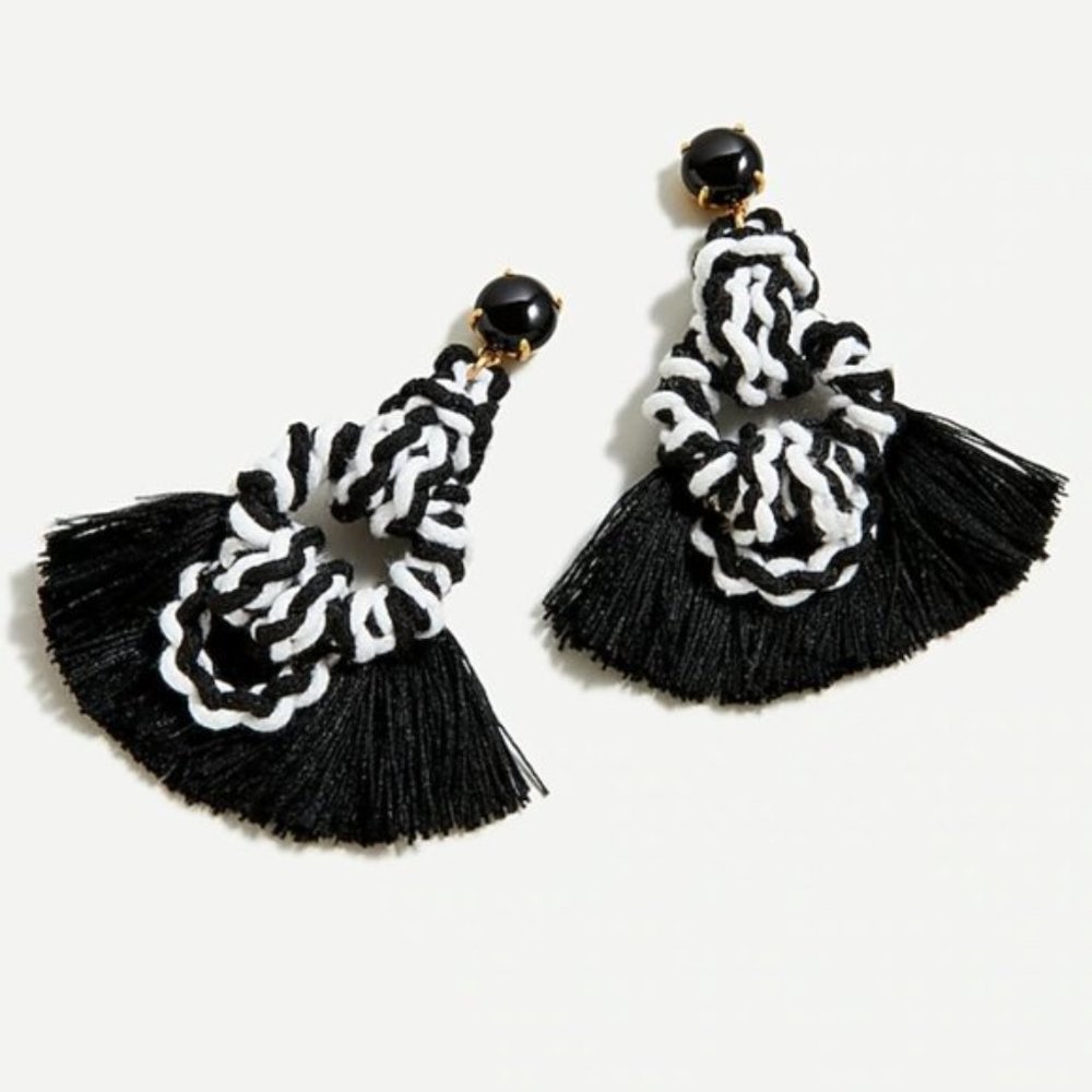J. Crew Sailor Knot Tassel Earrings